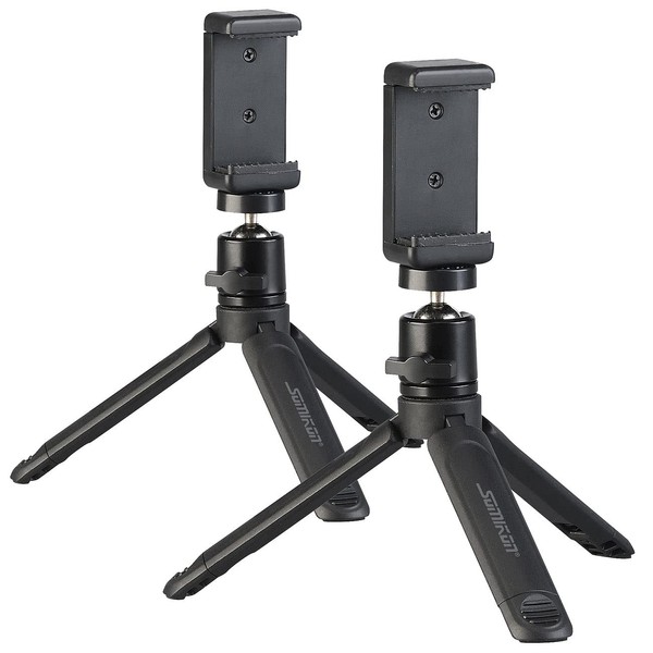 Somikon Table Tripod: Set of 2 Mini Aluminium Tripod Smartphone