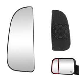 Senzeal Driver Side Lower Mirror Glass Replacement for Dodge Ram 1500 2500 3500 4500 5500 2009-2020 Side Convex Towing Mirrors 68067731AA (Left Side)