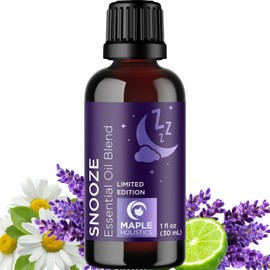 Sleep Essential Oil Blend for Diffuser - Snooze Blend Essential Oil for Sleep with Lavender Roman Chamomile Cedarwood and More - Aromatherapy Oil Blend for Peaceful Nighttime Relaxation