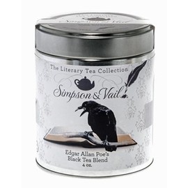Simpson & Vail, Edgar Allan Poe's Black Tea Blend, Literary Tea - 4 Ounce Tin / 50 Cups