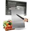 Zelo Titanium Cutting Board – 18×12” Large Non-Toxic Metal Board