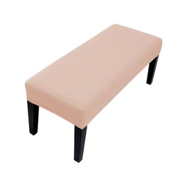 Lollanda Universal Cover for Dining Room Bench, Stretch Dining Bench Cover, Elastic Stretch Cover for Hotel, Banquet, Restaurant, Living Room, Bedroom (Khaki Colour)