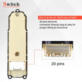 CNPAPC For Lexus RX330 RX350 GX470 RX400H 2004-2009 Driver Power Window Control Switch