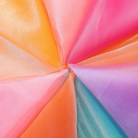 1 Meter breit 150cm Organzastoff zum Nähen,Soft Glitzer Tüllstoff, für DIY Basteln Bekleidung Tüllrock Hochzeitskleid Schleier Vorhänge für DIY Bastel Tischdecken Hochzeit Party Deko,Pink