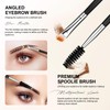 Yoizyfree 6 pcs Duo Eyebrow Brush,Eyelash Brush Mascara Wands Spoolie