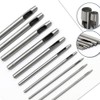 10 Pcs Leather Hole Punch Cutter 0.5mm-3.5mm Hollow Punch Set