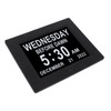 8inch Digital Day Calendar Clock Alarm Reminders 8 Languages Large