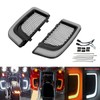 HDBUBALUS Engine Guard Lowers Grills Leg Fairing LED Turn Signal