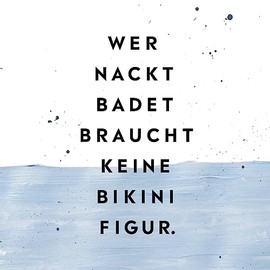 20 Napkins Nude Bathing | Funny | Saying | Table Decoration 33 x 33 cm