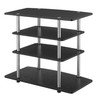 Convenience Concepts Designs2Go No Tools Highboy TV Stand, Black