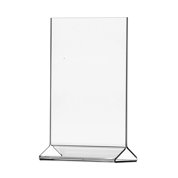 5.5 x 8.5 Acrylic Sign Holder for Tabletops, Top Insert,