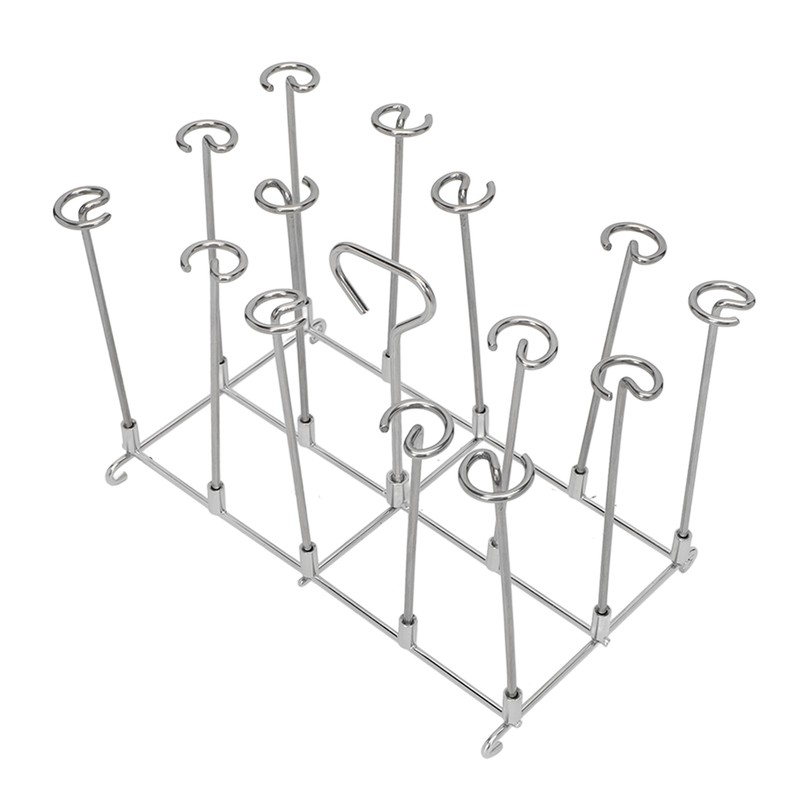 Fryer Skewer Stand Uniform Cooking Rust Resistance Stainless Steel Vertical