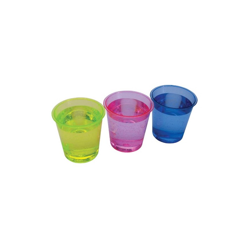 Evriholder EvriShot Neon Shot Glasses, 12-Pack
