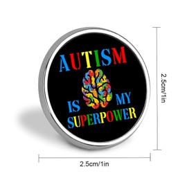 luckluccy Enamel Pins Bulk Set Pins Autism Is My Superpowerpins For Backpacks Autism Sensory Autism Pride Backpack Pins Artistic Autism Child Autism Flag Fashion Accessory For Backpacks Decor