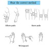 Children Protective Gear Set, 6pcs Adjustable Wrist Guards Protective Gear