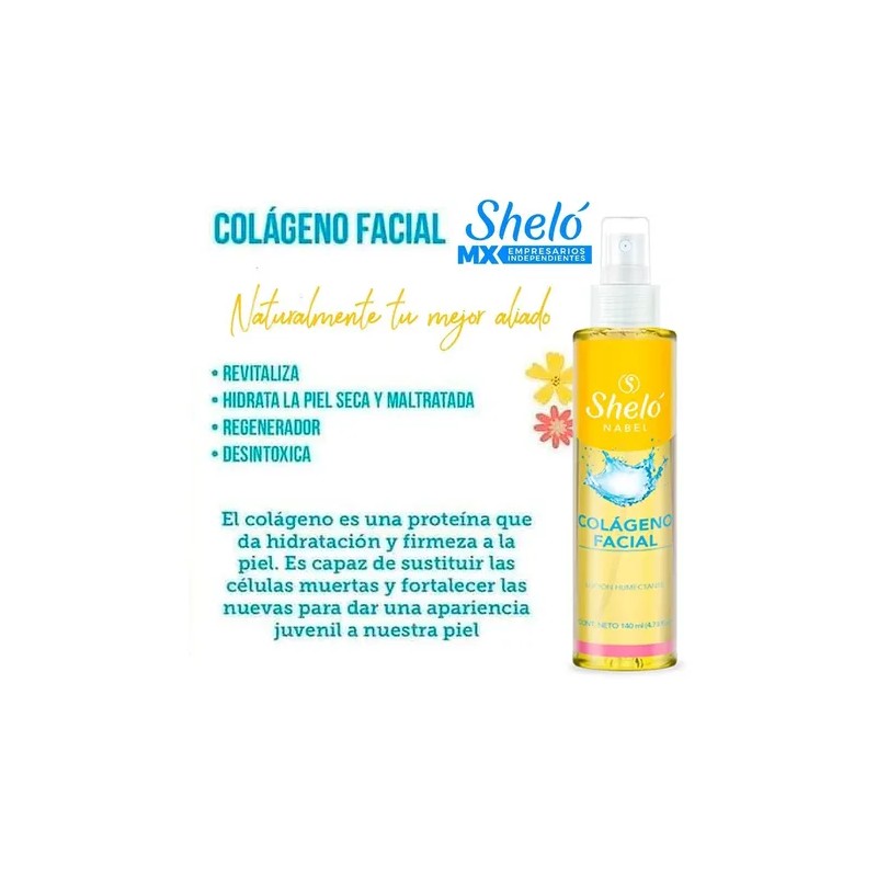 Colageno Liquido Facial Hidratante Antiarrugas 140 Ml Shelo