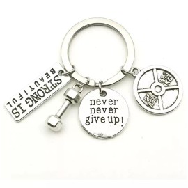 Jextech Llavero Gym Gimnasio Fitness Ejercicio Dije Pesas Disco Dije