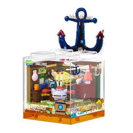 Lreyrous Exquisite Sponge Toy Building Block Box Set Series 2 Boat House Building Blocks Birthday Gifts for Boys and Girl with Themed Characters for 14+ Teenagers & Adults