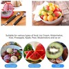 2-in-1 Edelstahl-Melonenballer, Melonenschaufel, geeignet für Wassermelonen, Cantaloupe-Eiscreme, bequemer rutschfester Griff,