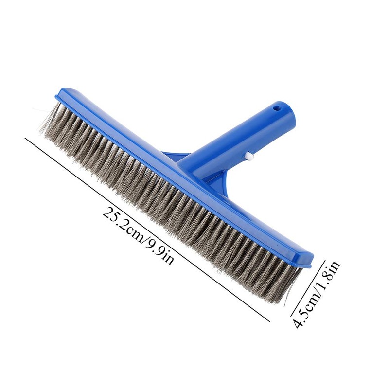 Pool Brush, 10" Swimming Pool Brush for Cleaning Pool Walls,