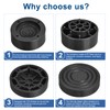 sourcing map Round Furniture Risers 4 Set, Height 2.36" Adjustable