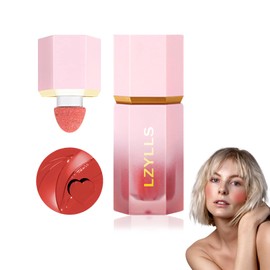 Cream Blush Stick with Brush,Waterproof Multi Cream Blush Stick Makeup,Lightweight,Long-lasting,Easy To Use,2 in 1 Multi Stick Blush for Cheeks & Lip Tint & Eyeshadow Makeup,Suitable for All Skin C3