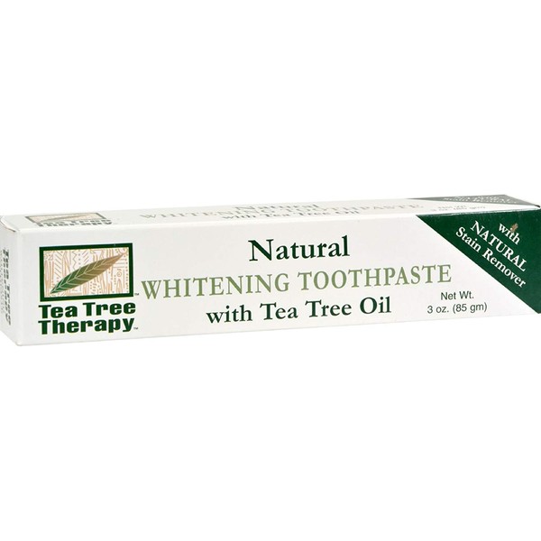 Tea Tree Therapy Natural Whitening Toothpaste - 3 oz (Pack of 2)