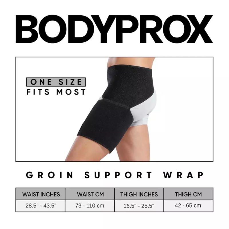 Bodyprox 바디프록스 사타구니 랩 고관절 햄스트링 허벅지 및 좌골 신경