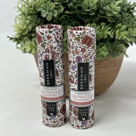 Beekman 1802 2 NEW Beekman 1802 Sheer Tinted Goat Milk Lip Balm, Honeyed Grapefruit Full Size