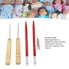 2pcs Doll Hair Rooting Holders with 10pcs 0.6mm Needle DIY