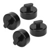 4pcs Jack Lift Pad Lifting Pucks Rubber Black Auto Accessory