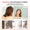 Kosmonia 24x32'' LED Bathroom Mirror with Light, Frameless, Dimmable Front