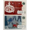 Starbucks 2009 Holiday Gift Cards (2), Wish & Winter Dog Walking, Mint