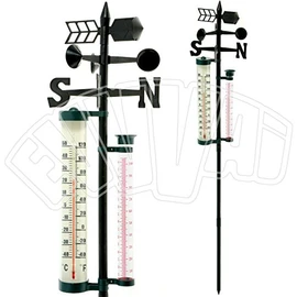 Weather Station H 150 cm Garden Thermometer – Wind Garden Furniture