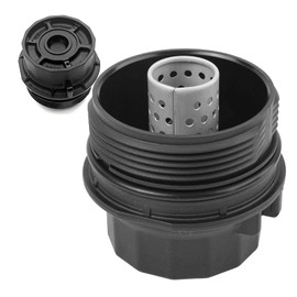 Engine Oil Filter Housing Cover Cap Assembly Compatible with TOYOTA 09-19 COROLLA IM MATRIX PRIUS Compatible with LEXUS 00-17 CT200H ES300 ES330 Compatible with SCION IM XD 1.8L Replaces 15620-37010