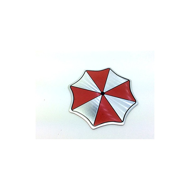 Umbrella Emblem Metal Car Sticker Badge Decal