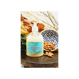 LandLSoap Almond Goat Milk Pure Castile Liquid Soap for Face, Hand & Body Wash-Non-GMO, Made in USA, All Skin Types, Dry & Sensitive Skin 16 oz