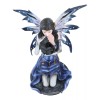 Ebros Blue Celestial Witch Fairy Cradling A Mystical Black Cat