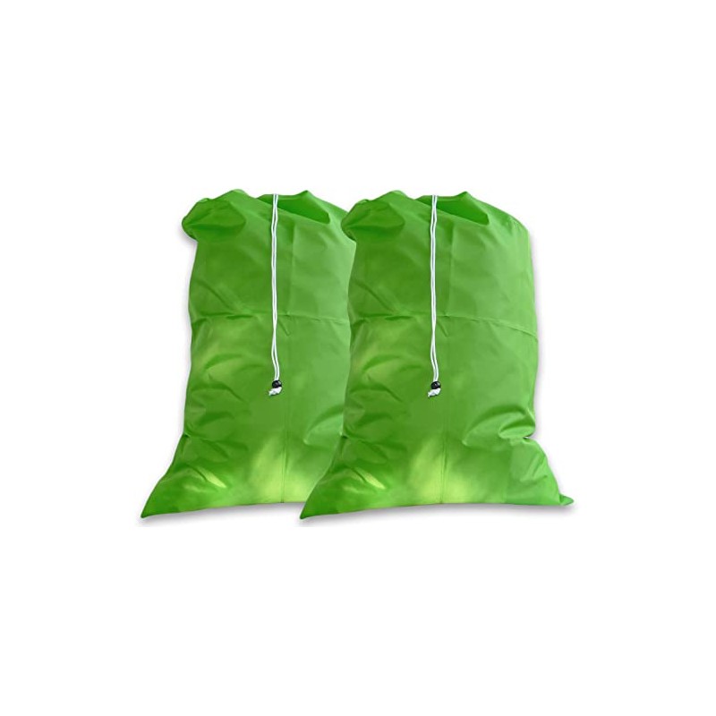 eco2go Extra Large Heavy Duty Laundry Bag, Lime Green, (2