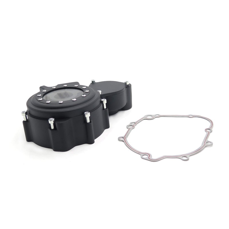HTTMT MT313-002A- Black Left Engine Stator Cover See Through Compatible