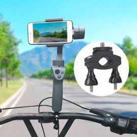 VBESTLIFE Bicycle Camera Mount, Aluminium 1/4 Inch Screw Bicycle Handlebar Mount for OSMO Action for 7 6 5 4 for XiaoYi Action Cameras