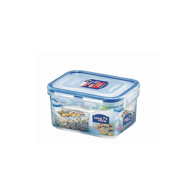 Lock & Lock Frischhaltedose, Vorratsdose, 470 ml, rechteckig, transparent, 6