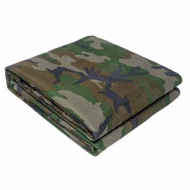 WINWAY Camo Burlap Cradle Mesh Fabric Camouflage Netting for Hunting Blinds, Camping Military Tree Stands, Ground Cover