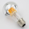 A60 Half Chrome Light Bulbs 3Pack 4 Watts(40W Equivalent)E27 Base