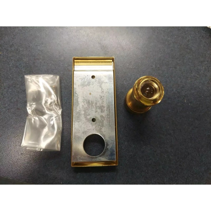 Vintage Total Electric Gold Medallion Home Door Viewer 4" x