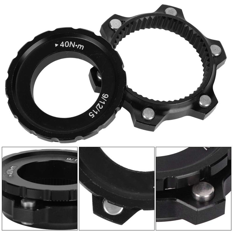 Keenso Center Lock Adapter, Disc Brake Hub Adapte Bicycle Center
