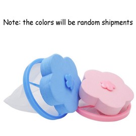 Reusable Top Loader Washing Machine Handy Lint Trap Debris Filter Mesh Pouch Dog Cat Pet Fur Remover Hair Catcher Washer Hair Catcher, 6 Pieces Blue, Pink