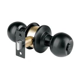 Hermex BAL-NE-BPB Cerradura esfera, cil baño negro