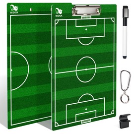 WISYOK Double-Sided Soccer Coaching Clipboard, Premium Dry Erase Tactical Board for Coaches, Ideal Coach Gift
