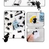 Alideco Flake Stickers, 92 Stickers, Collage Material, Retro, Cute, Black